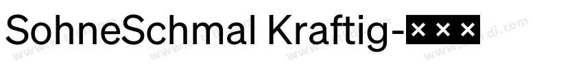 SohneSchmal Kraftig字体转换